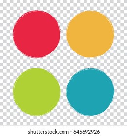 Transparent - Grunge circle Abstract logo design vector illustration eps 10.