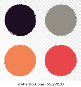 Transparent - Grunge circle vector illustration eps 10.