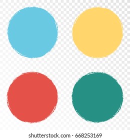 Transparent - Grunge circle vector illustration eps 10.
