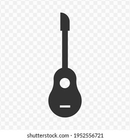 Transparent Guitar Icon Png, Vector Illustration Of An Guitar Icon In Dark Color And Transparent Background(png)