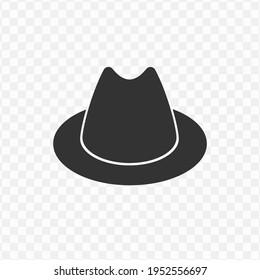 Transparent hat icon png, vector illustration of an hat icon in dark color and transparent background(png)