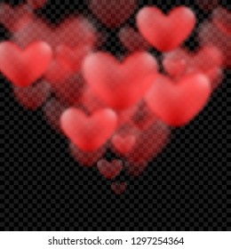Transparent hearts. Can use on any background.