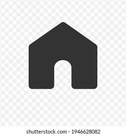 Transparent Home Icon Png, Vector Illustration Of An Home Icon In Dark Color And Transparent Background(png)