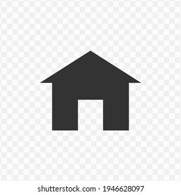 Transparent Home Icon Png, Vector Illustration Of An Home Icon In Dark Color And Transparent Background(png)