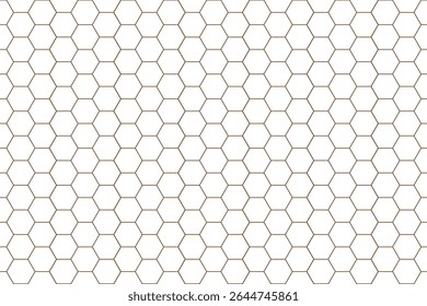Transparant Honeycomb Patroon Behang met Bruine Lijnen