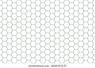 Transparent Honeycomb Pattern Wallpaper with Green Lines