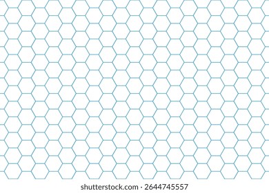 Transparant Honeycomb Patroon Behang met Lichtblauwe Lijnen