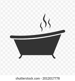 Transparent Hot Bathup Icon Png, Vector Illustration Of An Hot Bathup Icon In Dark Color And Transparent Background(png)