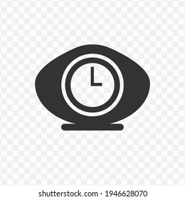 Transparent hour icon png, vector illustration of an hour icon in dark color and transparent background(png)