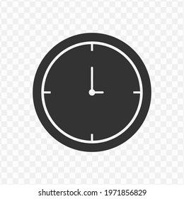 
Transparent hour icon png, vector illustration of hour in dark color and transparent background(png).