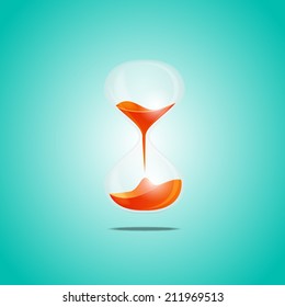 Transparent Hourglass icon. vector eps 10 illustration