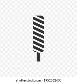 Transparent ice cream icon icon png, vector illustration of an ice cream icon icon in dark color and transparent background(png)