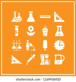 transparent icon. 16 transparent vector set. watering, jar, flask and soft drink icons for web and design about transparent theme