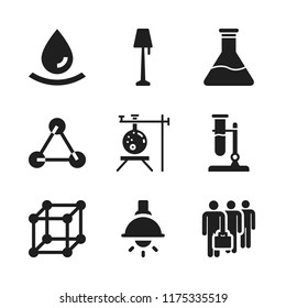 transparent icon. 9 transparent vector icons set. work, drop and test tubes icons for web and design about transparent theme