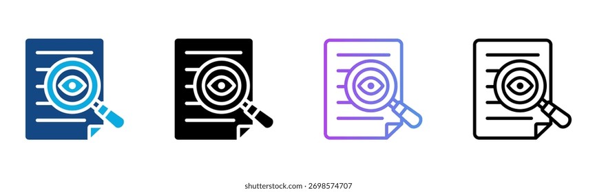 Transparent Icon Multiple Style Vector Illustration
