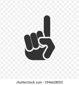 Transparent index finger icon png, vector illustration of an index finger icon in dark color and transparent background(png)