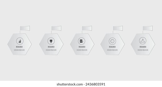 Transparent Infographics business diagram chart with 5 step data visualization.Presentation chart for live project vector illustration with adobe illustrator