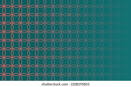 Transparent intertwined red colored rings vector pattern background. Suitable for design template and brand identity.