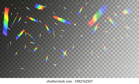 Transparent iridescent highlights. Holographic background