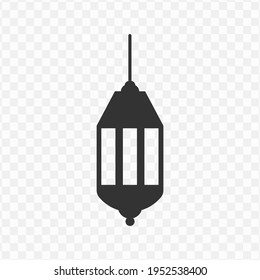 Transparent Islamic Lamp Icon Png, Vector Illustration Of An Islamic Lamp Icon In Dark Color And Transparent Background(png)