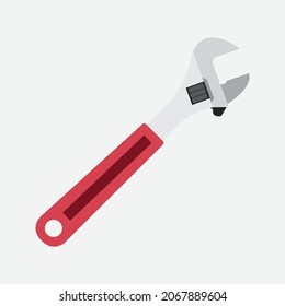 Transparent Isolated Adjustable Wrench Icons and Illustration For Multi-Purpose Application with Scalable Vector Graphics