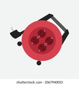 Transparent Isolated Cable Extension Icons and Illustration For Multi-Purpose Application with Scalable Vector Graphics