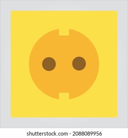 Transparent Isolated Electric Socket Icons and Illustration For Multi-Purpose Application with Scalable Vector Graphics