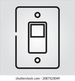Transparent Isolated Light Switch Icons and Illustration For Multi-Purpose Application with Scalable Vector Graphics