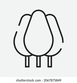 Transparent Isolated Outlined Plant in Pot and Tree Multi Purpose Illustration Scalable Vector Graphics