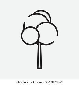 Transparent Isolated Outlined Plant in Pot and Tree Multi Purpose Illustration Scalable Vector Graphics