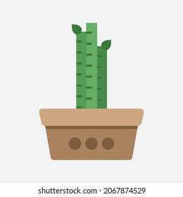 Transparent Isolated Plant in Pot and Tree Multi Purpose Illustration Scalable Vector Graphics