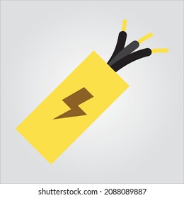 Transparent Isolated Wire Cable Icons and Illustration For Multi-Purpose Application with Scalable Vector Graphics