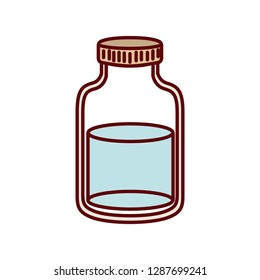 transparent jar isolated icon