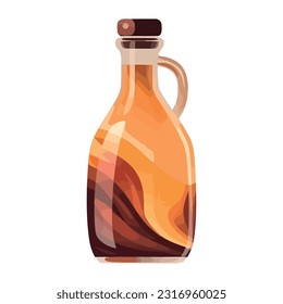 tinte transparente con icono líquido aislado