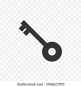 Transparent key icon png, vector illustration of an key icon in dark color and transparent background(png)