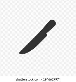 Transparent knife icon png, vector illustration of an knife icon in dark color and transparent background(png)