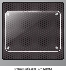 Transparent labels with metal background