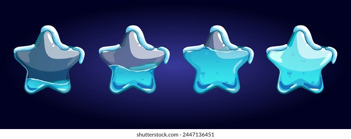 transparent; levels; container; illustration; liquid; set; vector; design; blue; cartoon; art; graphic; icon; four; stars; progress; energy; game; creative; idea; 