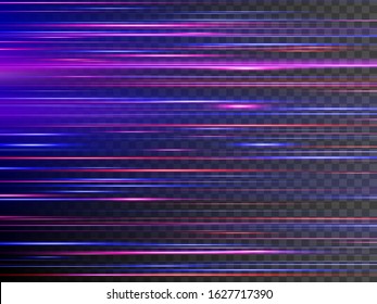 Transparent light effect. High speed. Vector design