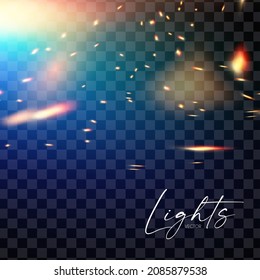 Efecto de luz transparente. Brillante fondo abstracto con color líquido. Refracción