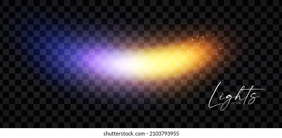 Transparenter Lichteffekt. Abstrakter Hintergrund mit flüssiger Farbe. Refraktion