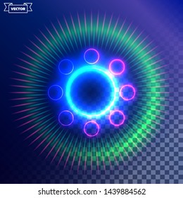 Transparent light effect. Vector illustration. Can be used for fx, game effects, web design, wallpapers, futuristic designs and banners.