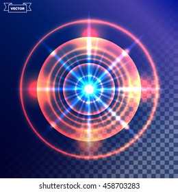 Transparent light effect. Vector illustration. Can be used for web design, wallpapers, futuristic designs and banners.