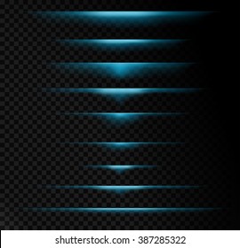 Transparent light effects, vector