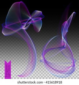 Transparent light effects - vector colored lighteffect on transparented background
