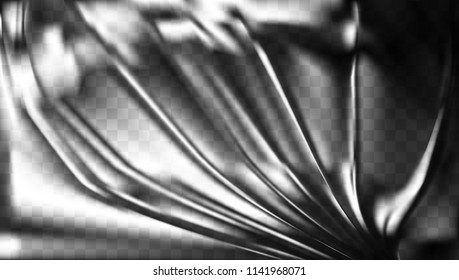 Transparent Light Polyethylene Plastic Warp. Eps10 Vector