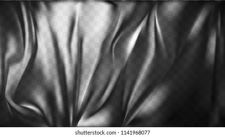 Transparent Light Polyethylene Plastic Warp. Eps10 Vector