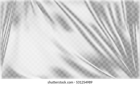 Transparent Light Polyethylene Plastic Warp. Eps10 Vector - Shutterstock ID 531254989