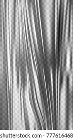 Transparent Light Polyethylene Plastic Warp. Eps10 Vector