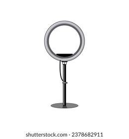 caricatura del anillo de luz transparente. bengala mágica, movimiento redondeado, señal de anillo de luz transparente brillante. ilustración vectorial de símbolo aislado